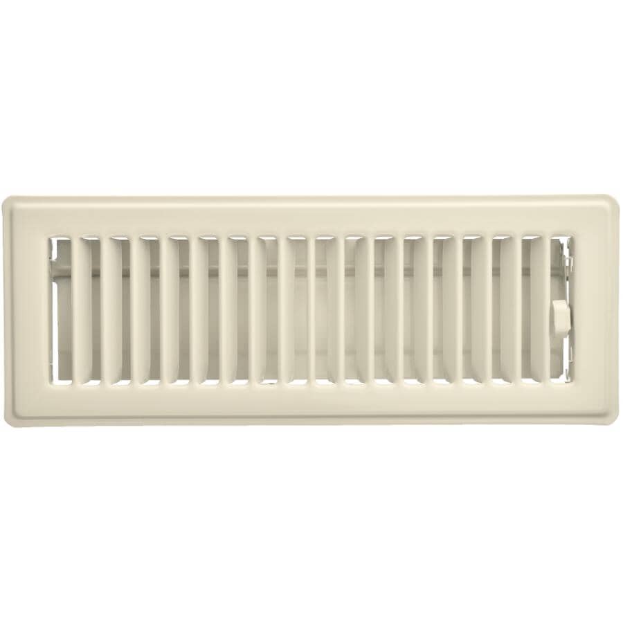 3" x 10" Almond Floor Register