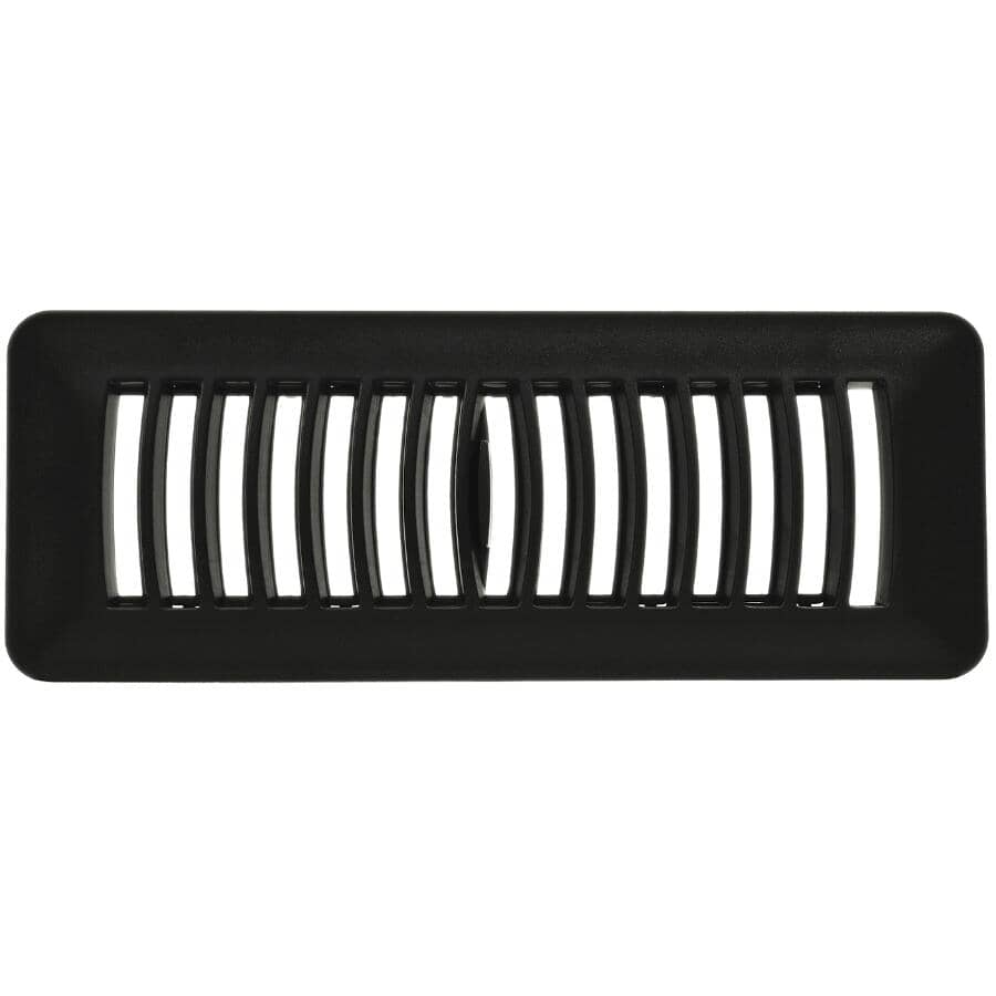 3" x 10" Black Poly Floor Register