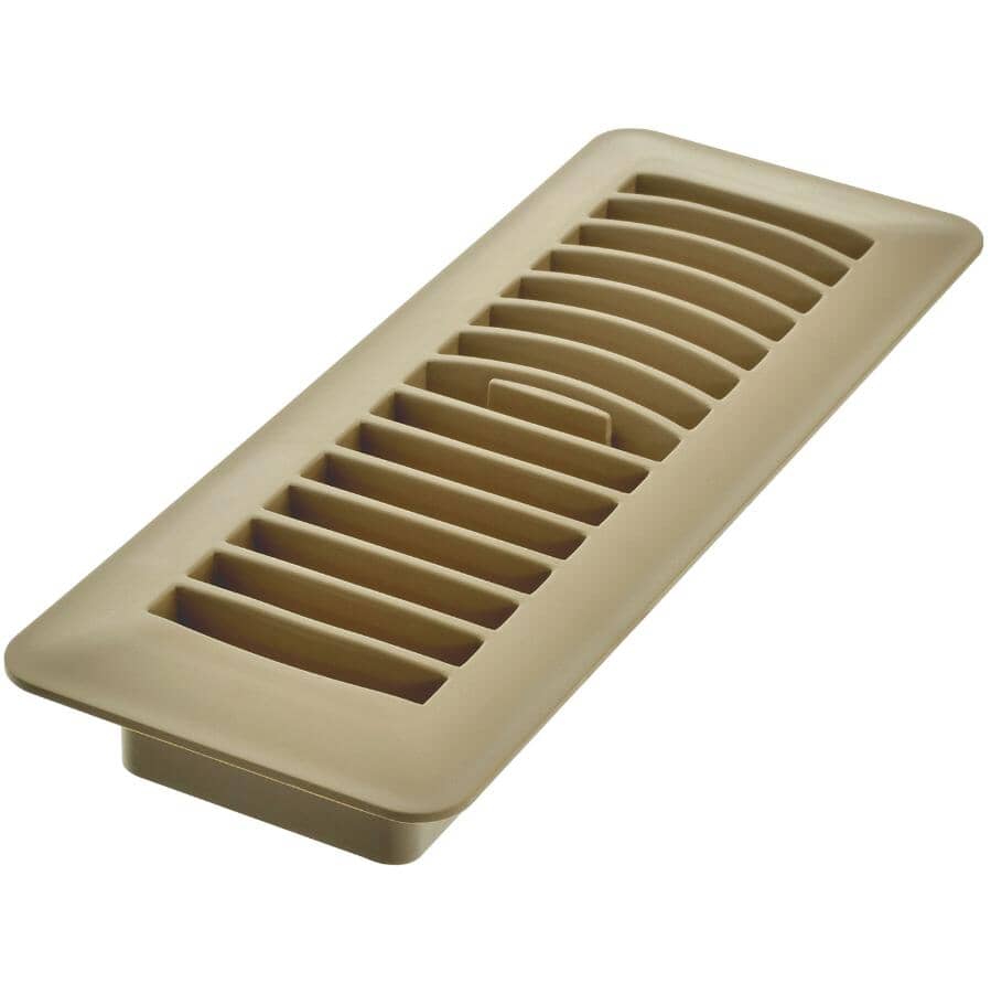 3" x 10" Taupe Poly Floor Register