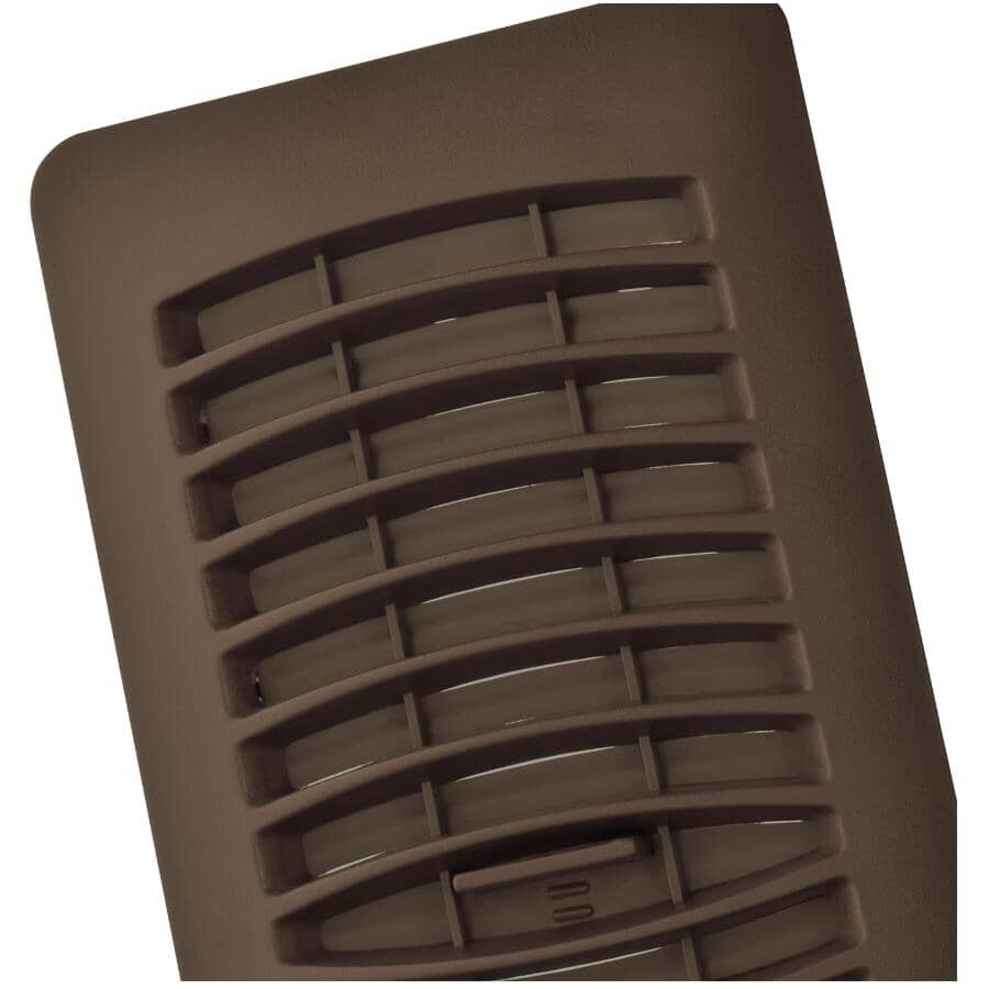 4" x 10" Brown Poly Floor Register