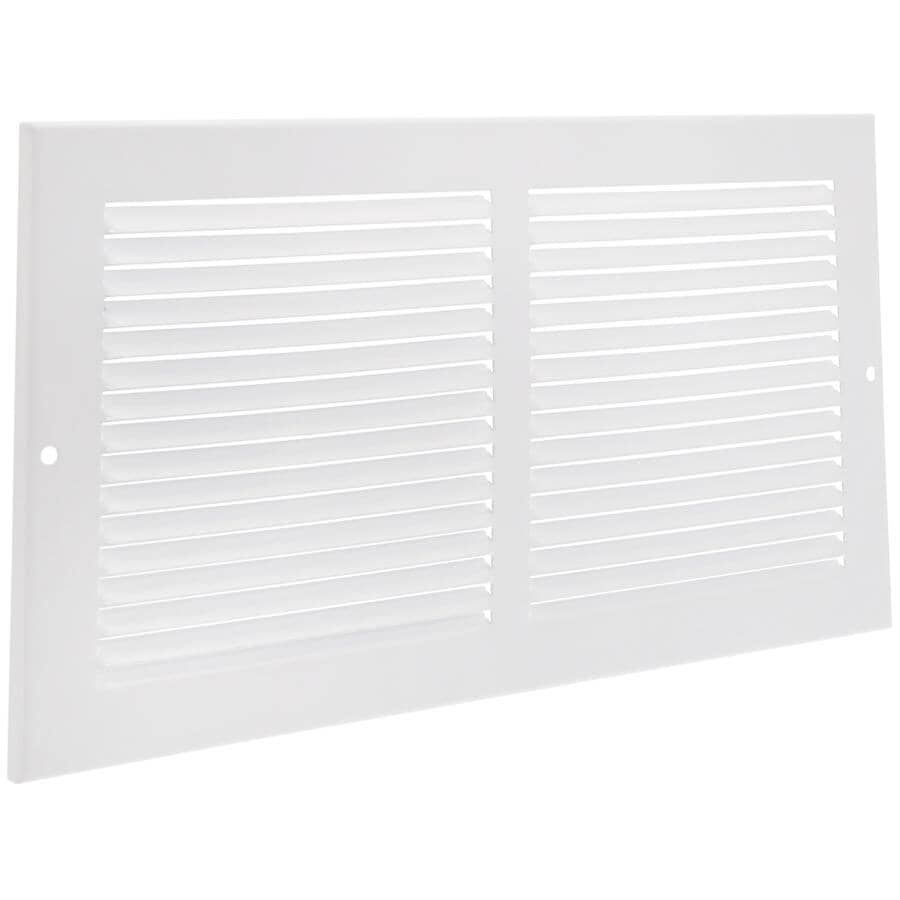 6" x 12" White Sidewall Grille