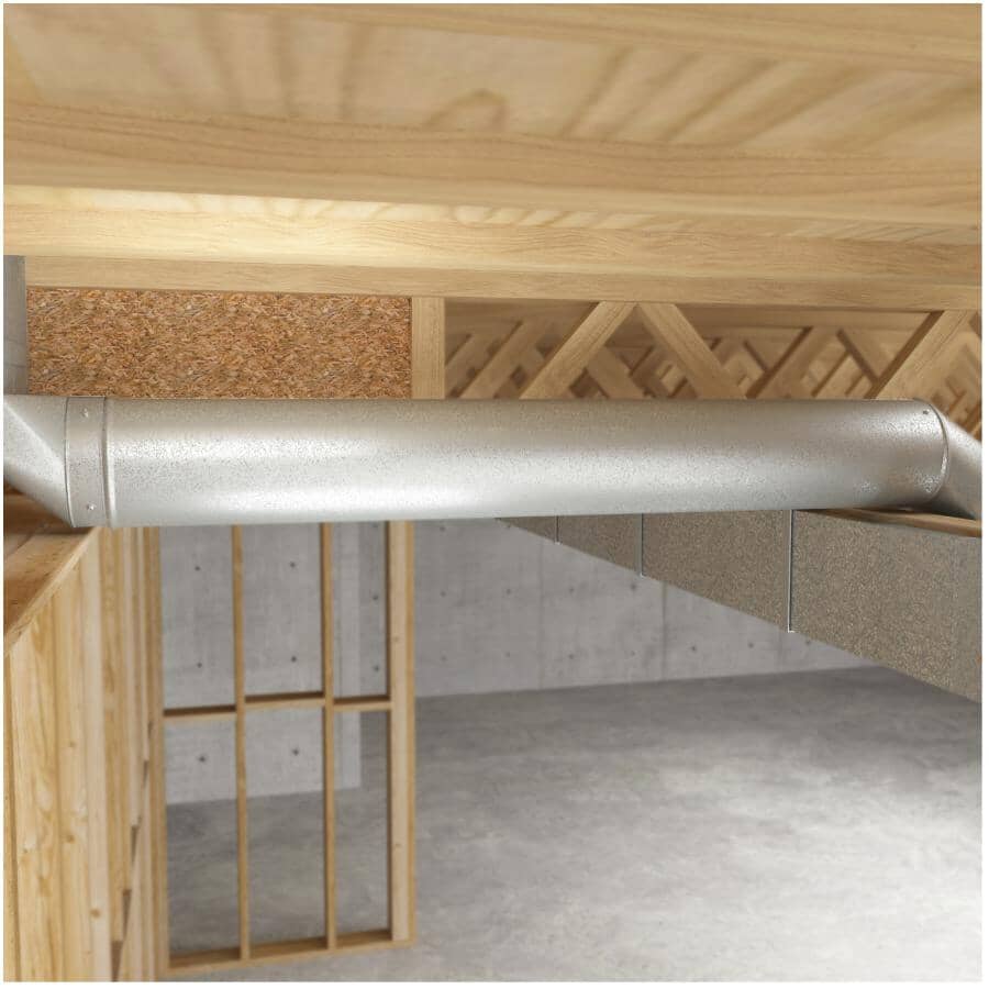 6" x 30" 30 Gauge Galvanized Duct Pipe