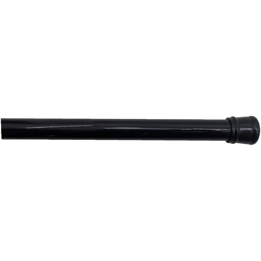 Adjustable Tension Shower Rod - Black, 36" to 63"