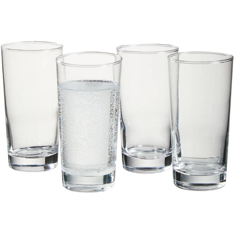 Clear Highball Glass Tumbler Set - 340 ml, 4 Pack