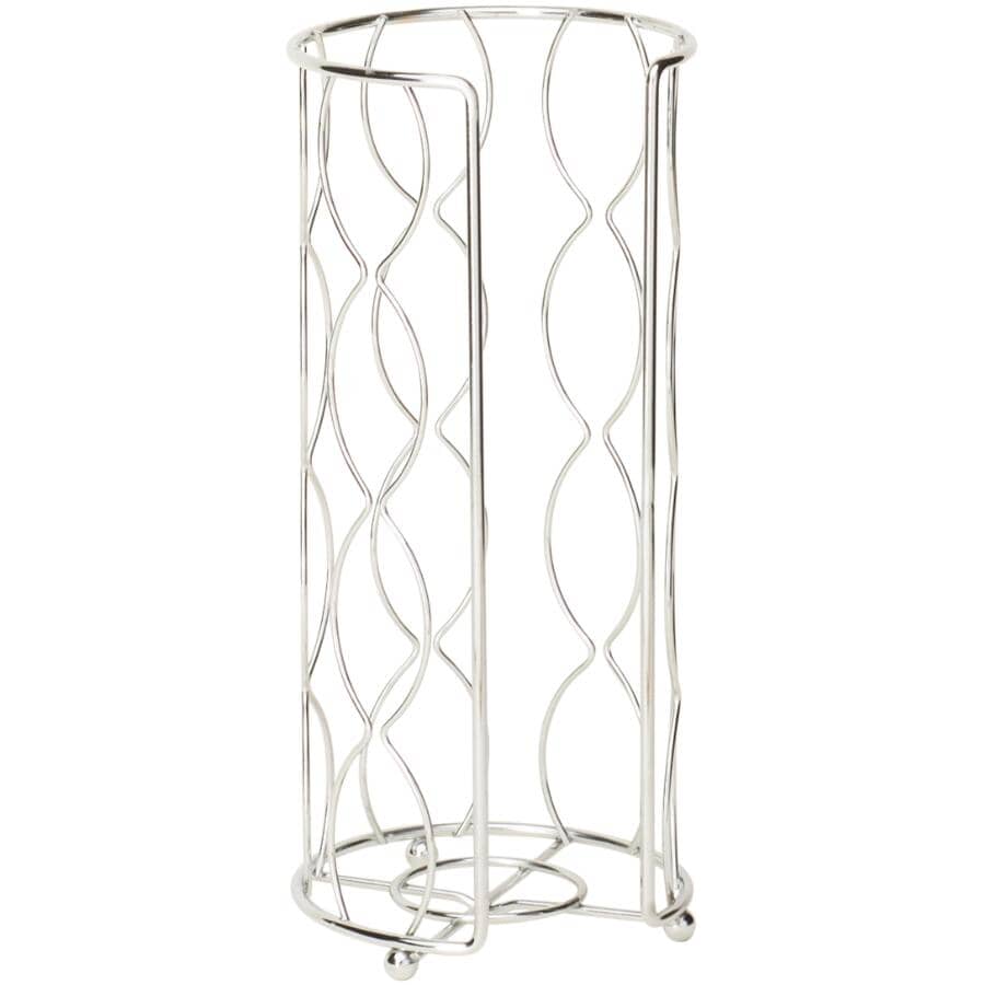 Wave Design Toilet Tissue Holder - Chrome
