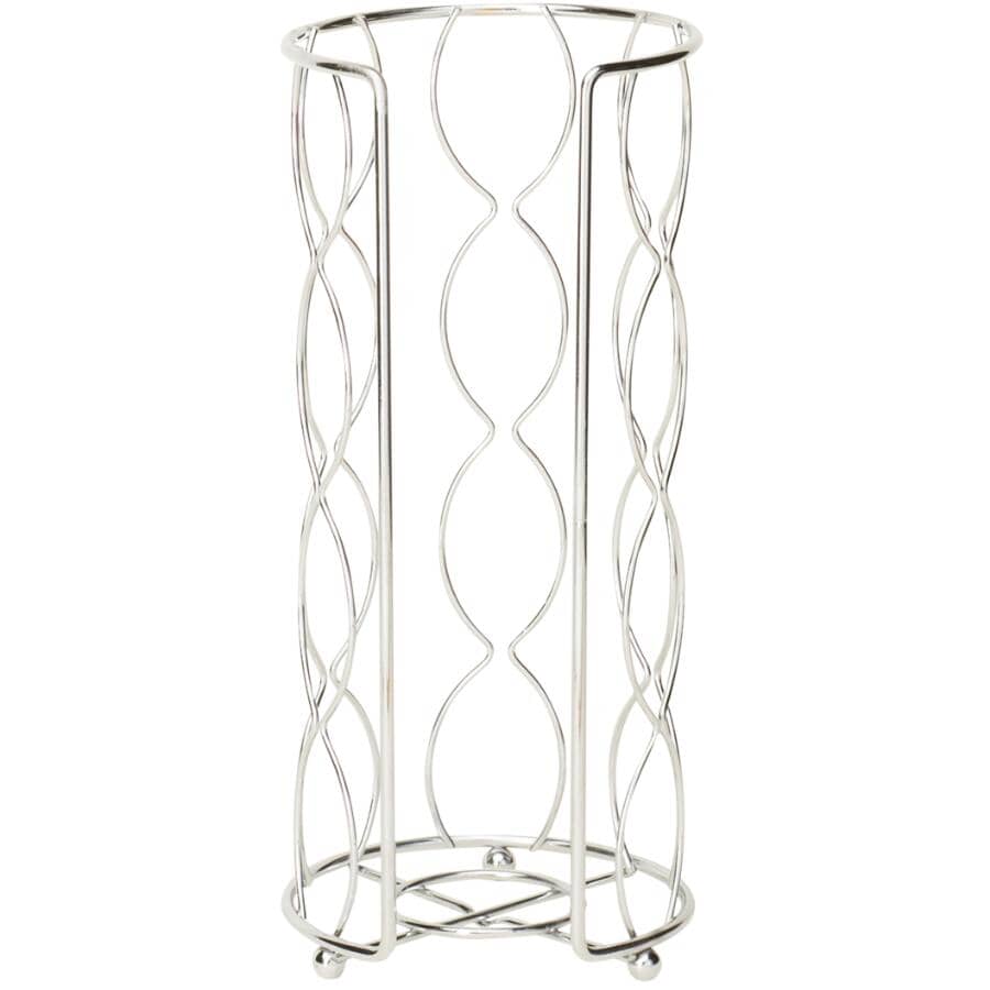 Wave Design Toilet Tissue Holder - Chrome