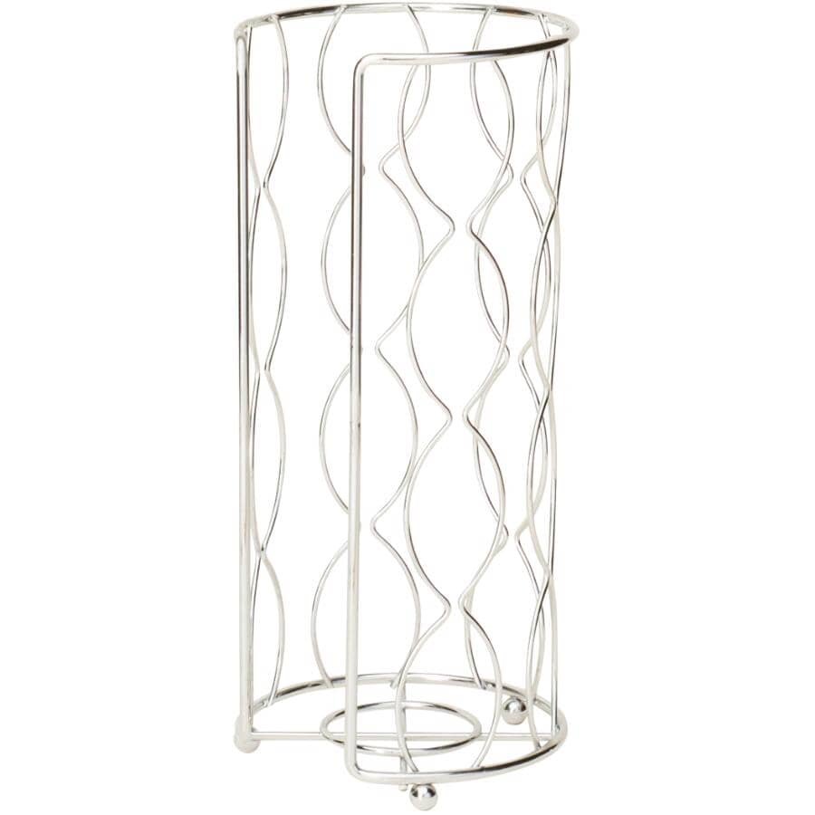 Wave Design Toilet Tissue Holder - Chrome