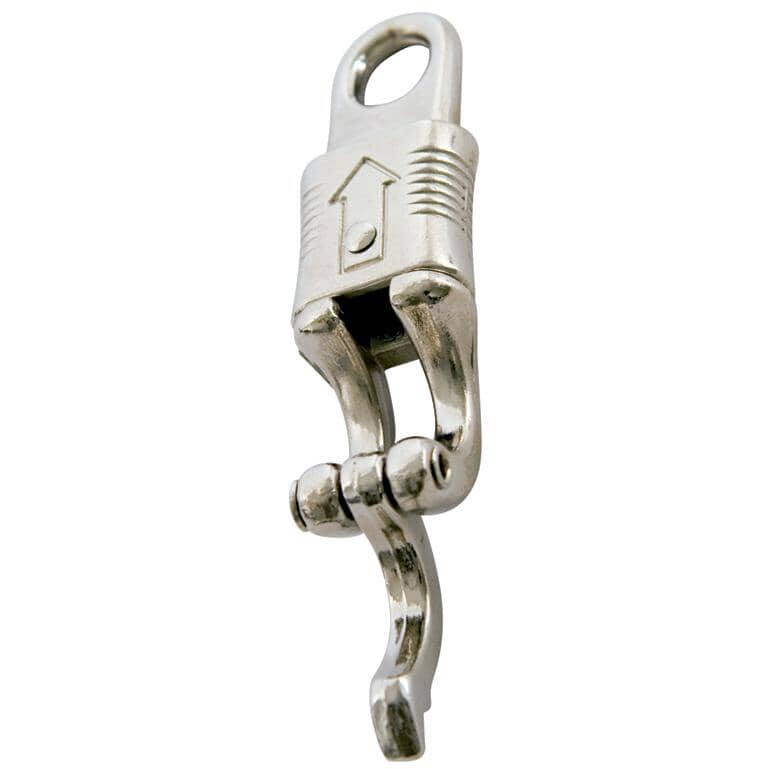 1/2" Nickel Fixed Eye Panic Snap
