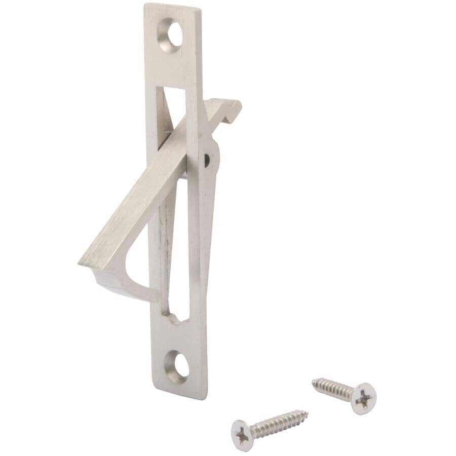 Satin Nickel Pocket Door Edge Pull