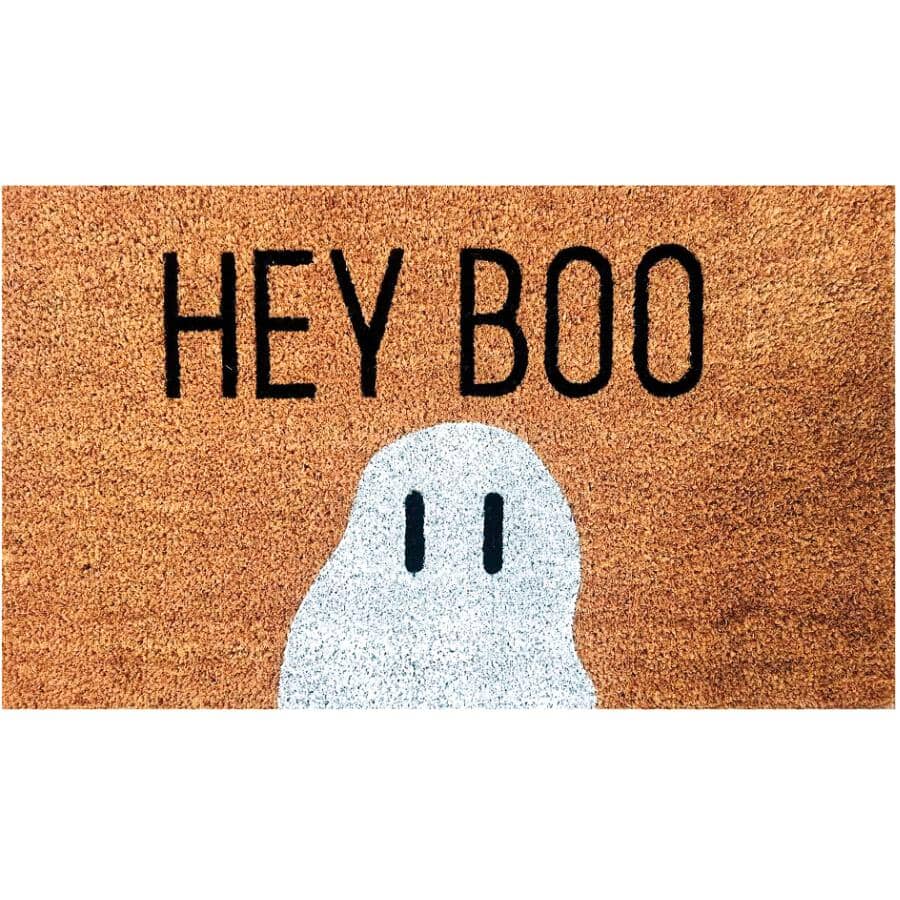 Hey Boo Coir Door Mat - 18" x 30"