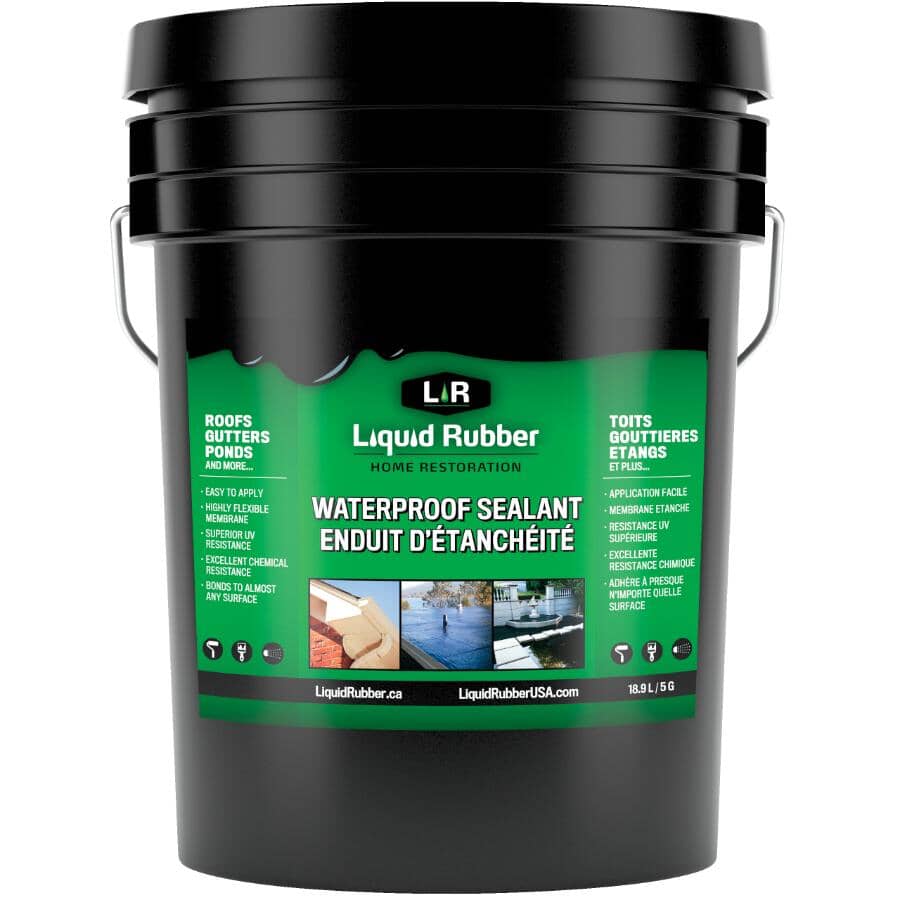 Flexible Waterproof Sealant - Black, 18.9 L