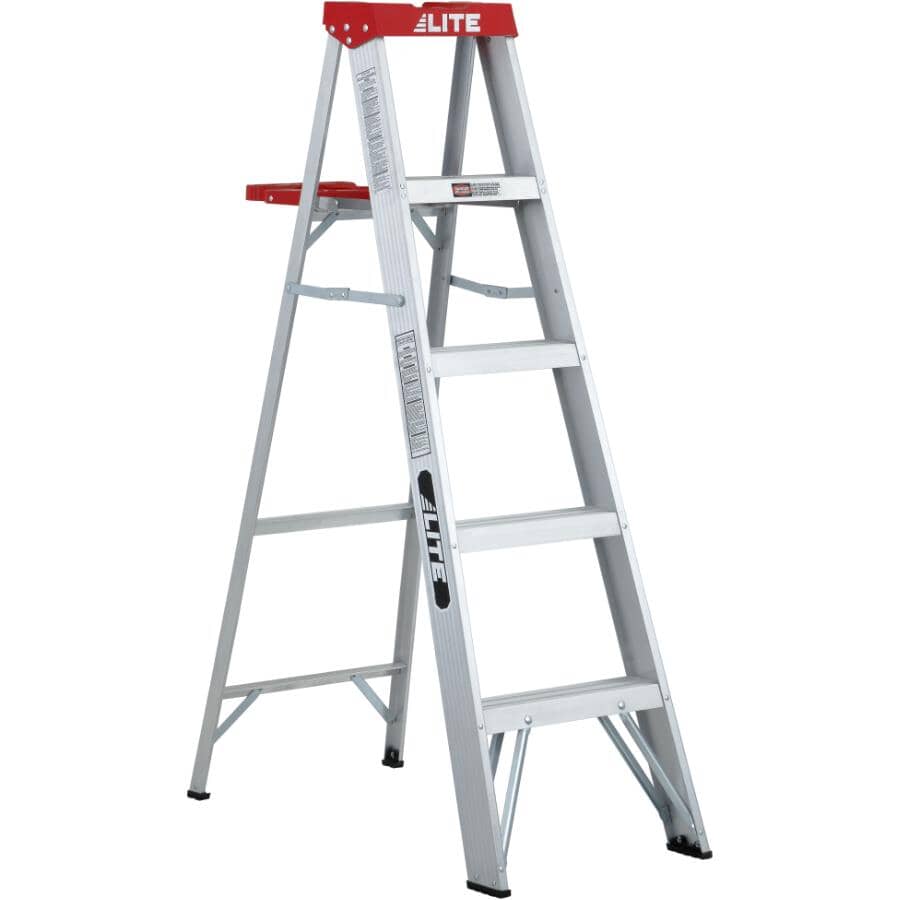 5' #3 Aluminum Step Ladder, with Paint Tray