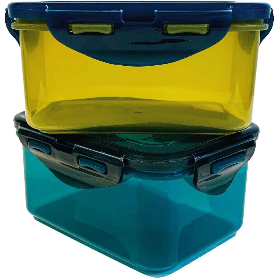 ECO Rectangular Container - 470 ml, Assorted Colours