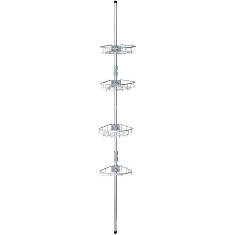 Premium Tension Shower Caddy - Silver