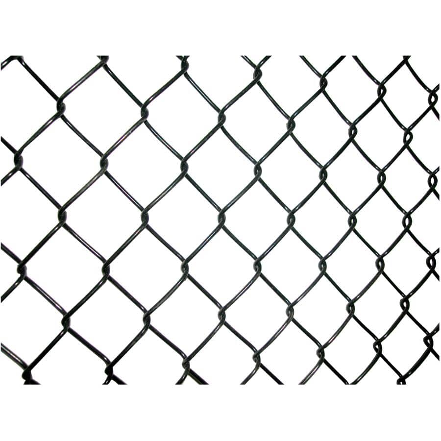 5' x 50' 11 Gauge Black Vinyl Link Fence, with 1-1/2" Squares