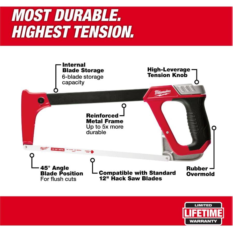 12" High Tension Hacksaw
