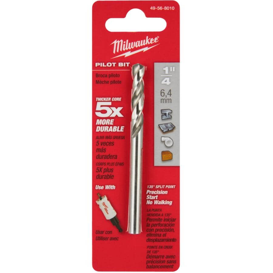 1/4" x 3-1/2" High Speed Steel Pilot Drill Bit - for Hole Saw