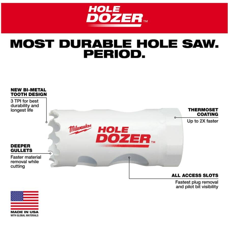 Hole Dozer 1-1/8" Bi-Metal Hole Saw