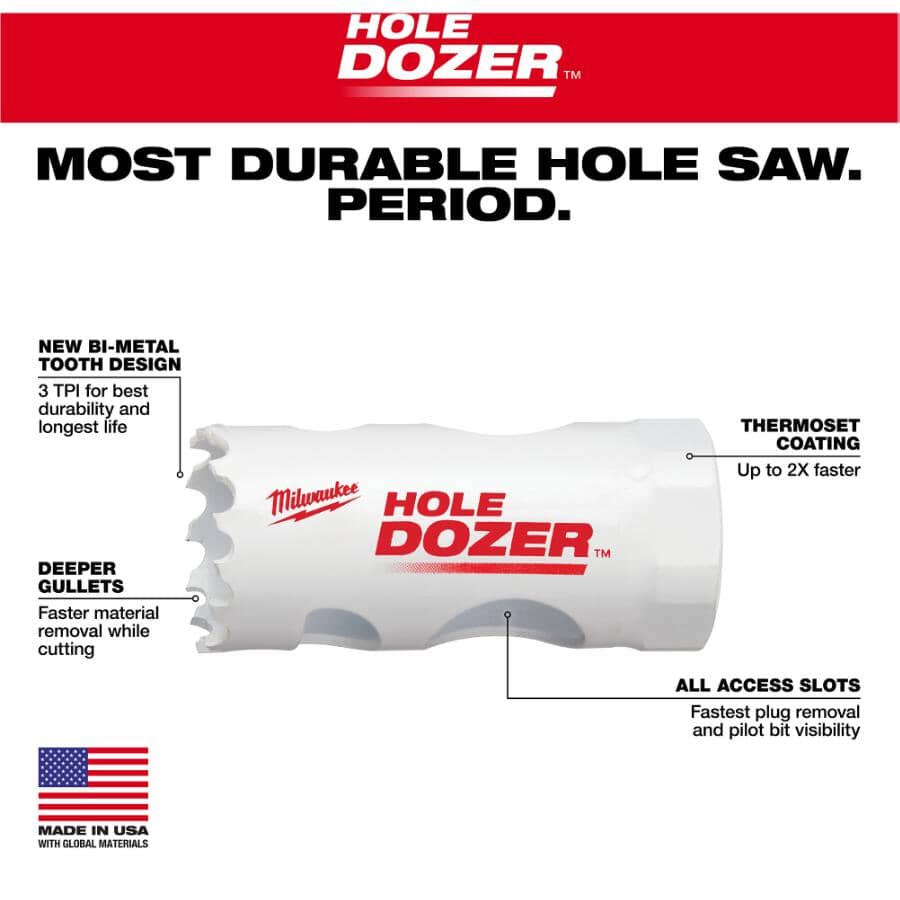 Hole Dozer 3/4" Bi-Metal Hole Saw