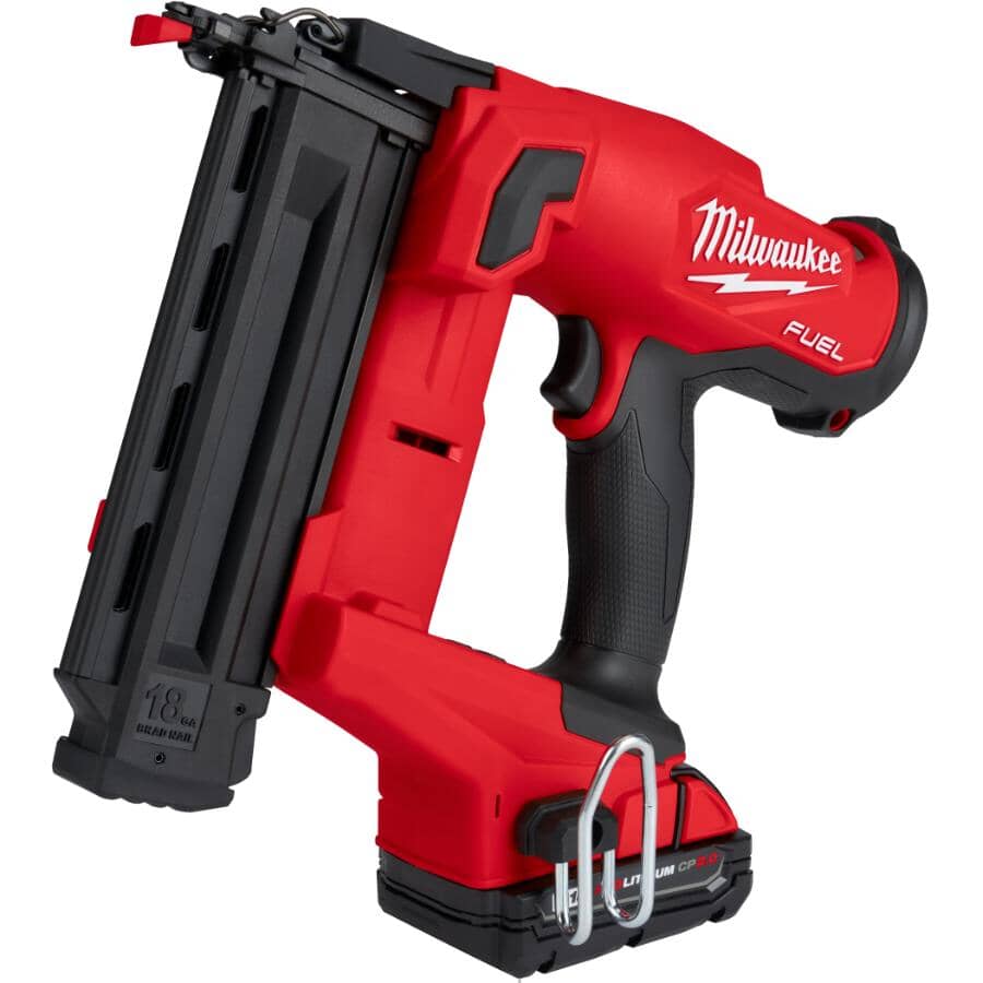 M18 Fuel Cordless Brad Nailer Kit - with Battery, Charger & Tool Bag, 18 Gauge