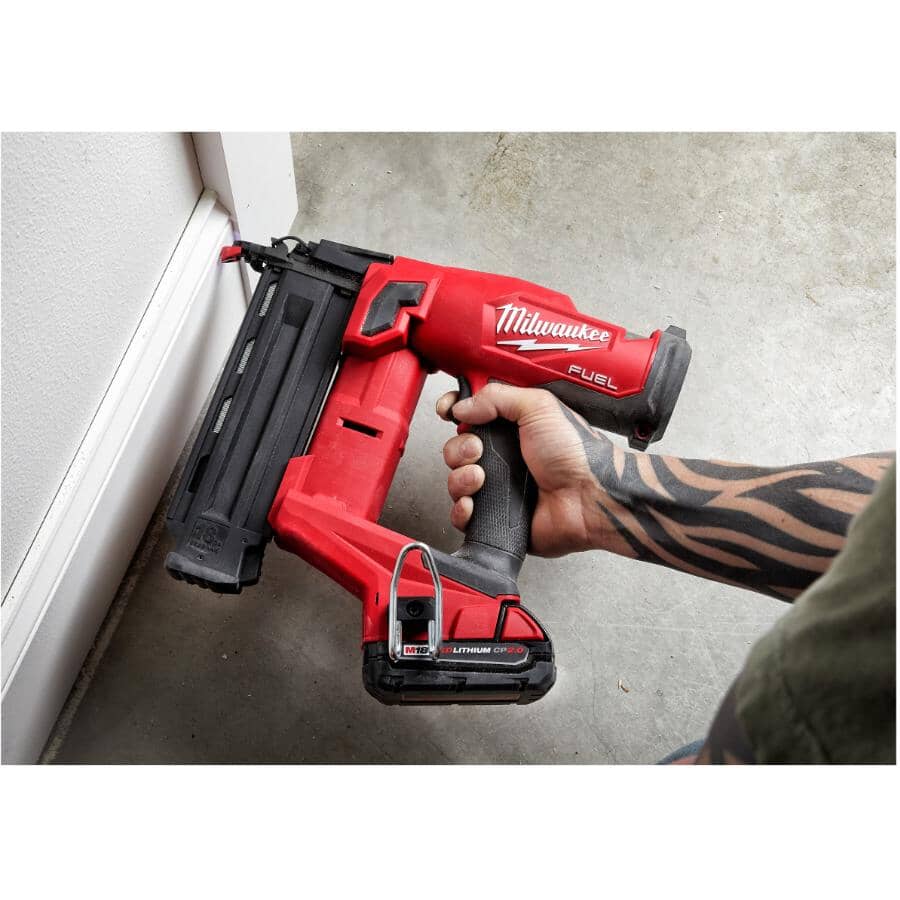 M18 Fuel Cordless Brad Nailer Kit - with Battery, Charger & Tool Bag, 18 Gauge