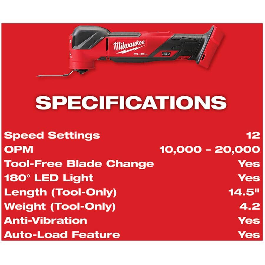 M18 FUEL Oscillating Multi-Tool - 18V, Tool Only