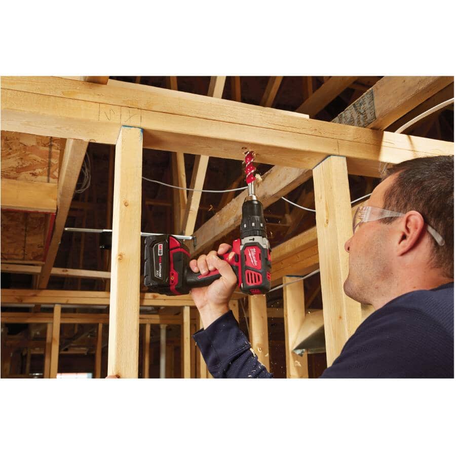 M18 Redlithium Cordless Compact 1/2" Hammer Drill Driver Kit - 18V + 2 Batteries + Charger + Tool Bag