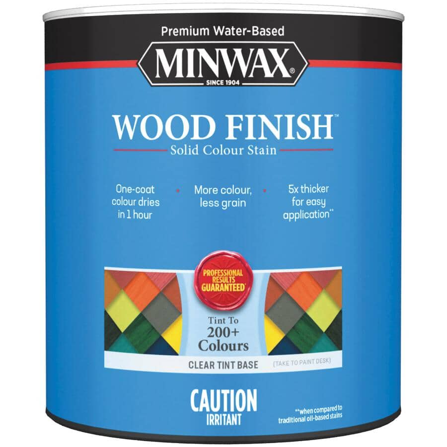 Wood Finish Solid - Clear Tint Base, 946 ml