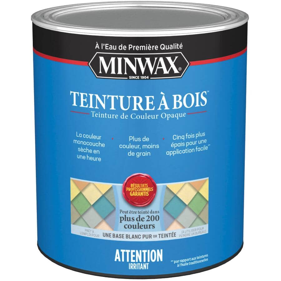 Wood Finish Solid - Pure White/ White Tint Base, 946 ml