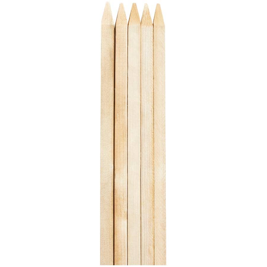3/4" x 4' Hardwood Plant Stakes - 5 Pack