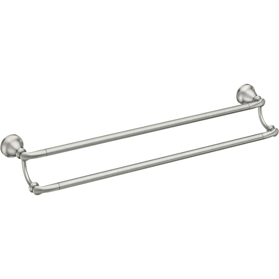 24" Hilliard Double Towel Bar - Brushed Nickel