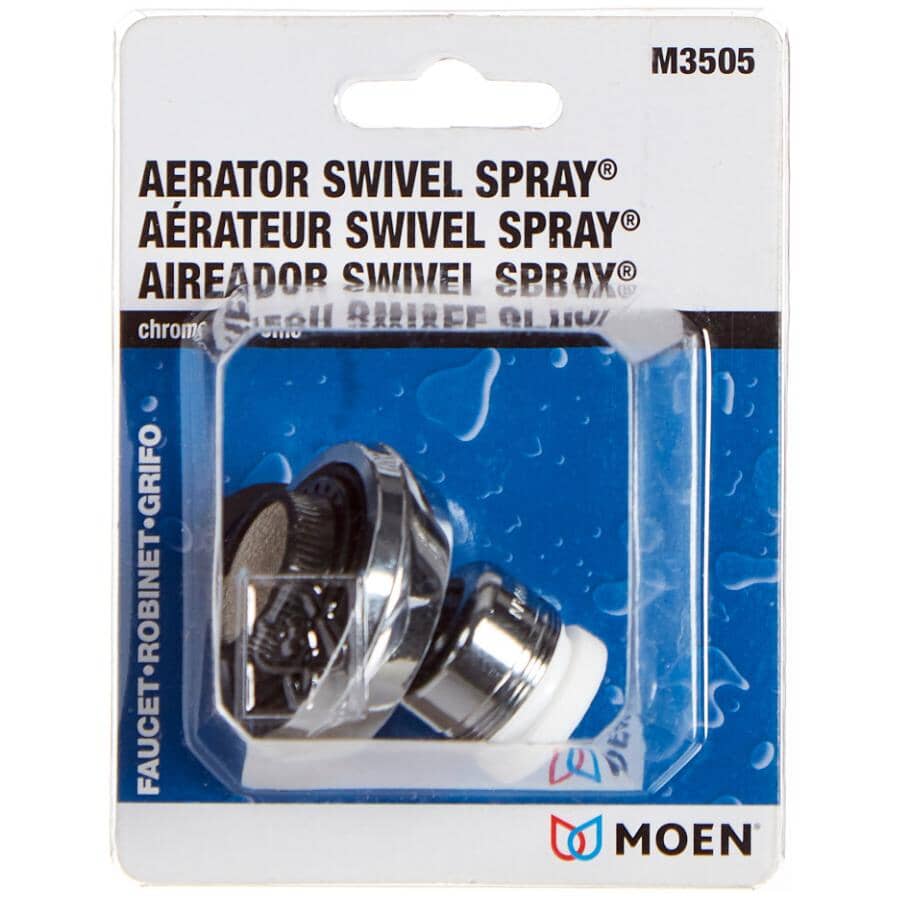 360 Degree Swivel Spray Faucet Aerator - Chrome