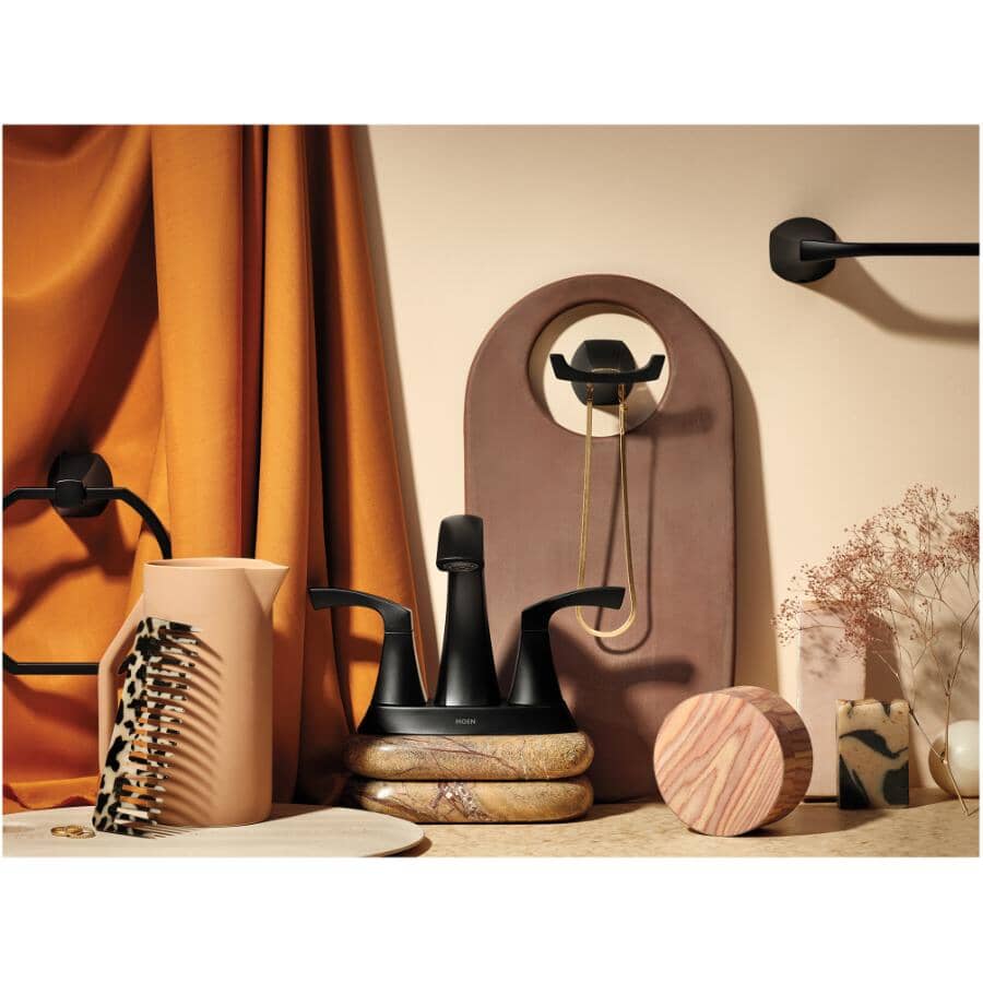 Lindor Double Robe Hook - Matte Black