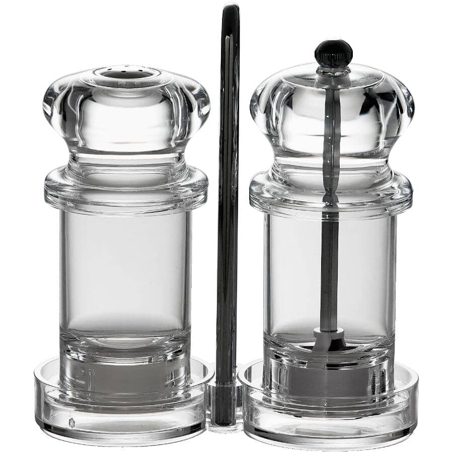 Acrylic Salt & Pepper Mill - 6"