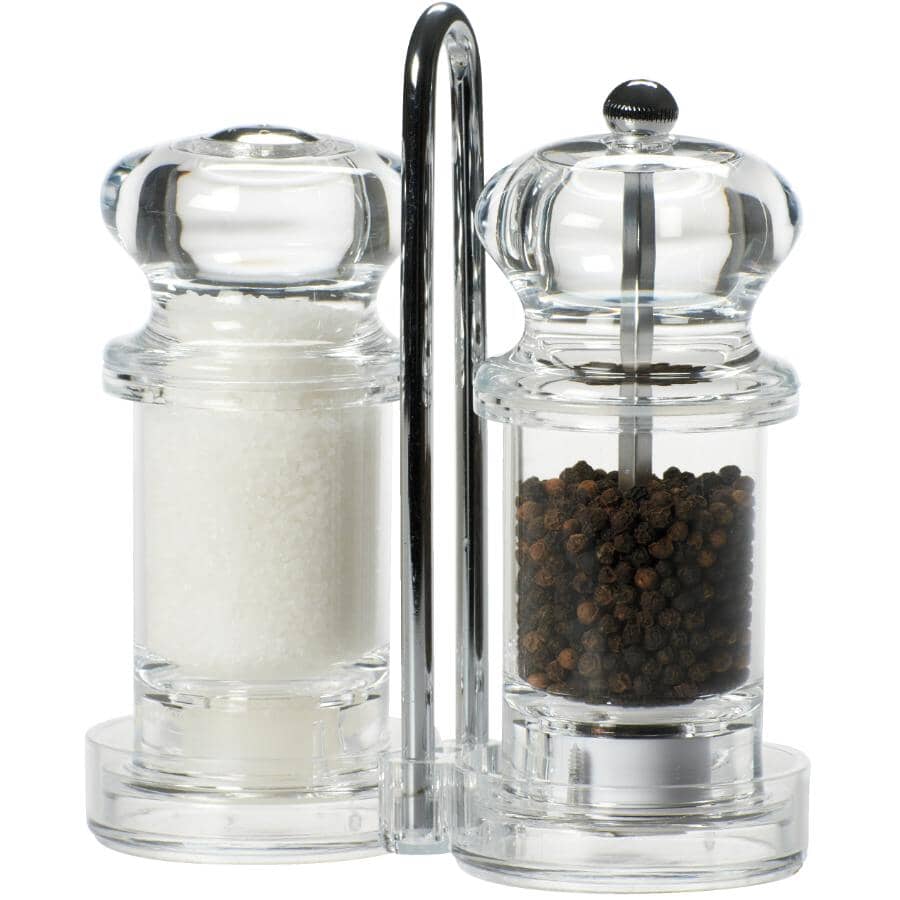 Acrylic Salt & Pepper Mill - 6"