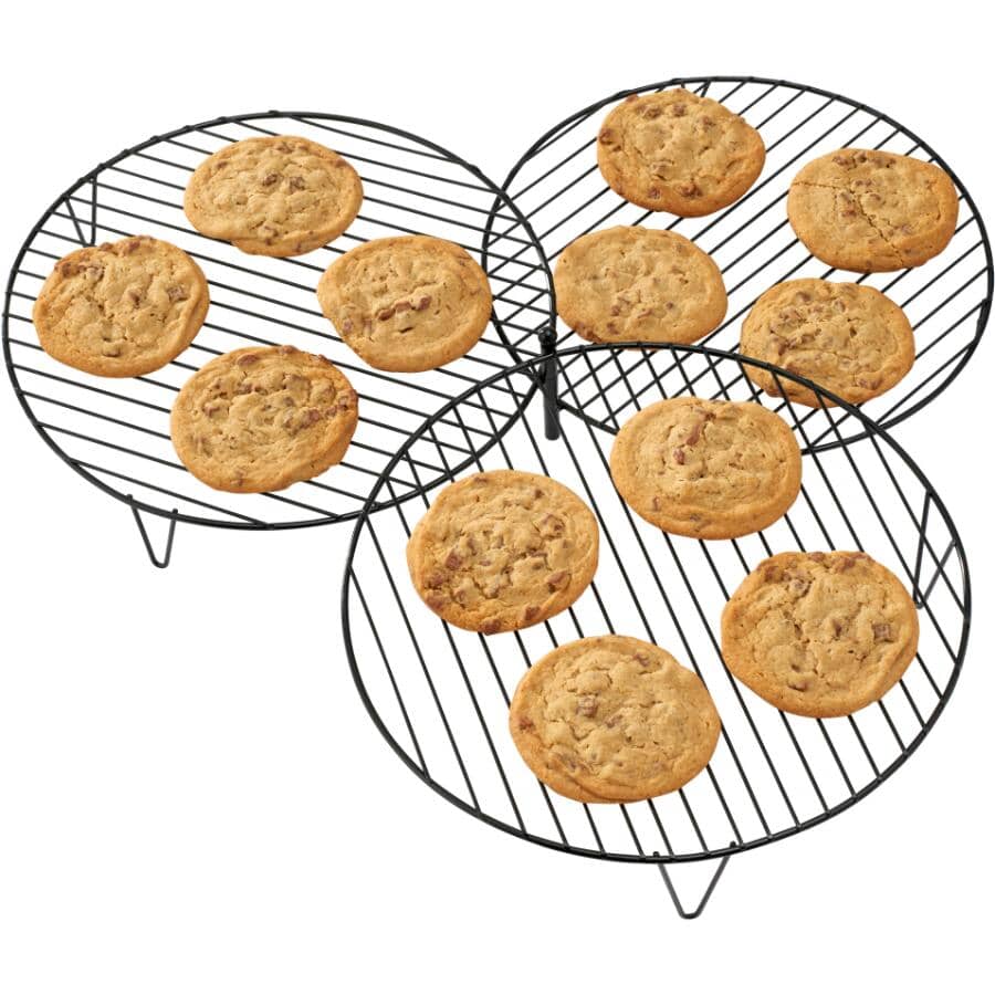 Round Pivoting Non Stick Baking Cooling Rack - 12"