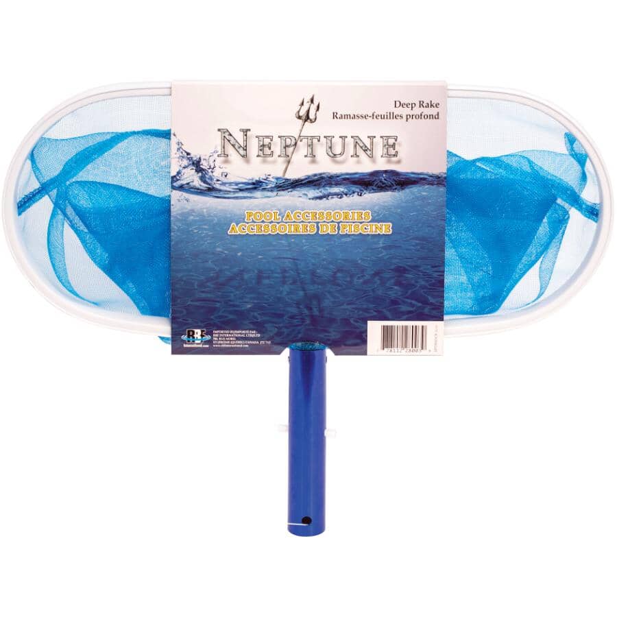 Deep Rake Pool Leaf Skimmer - Less Pole
