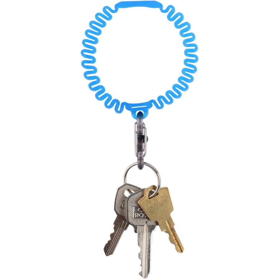 Blue Stretch Wristband Keychain