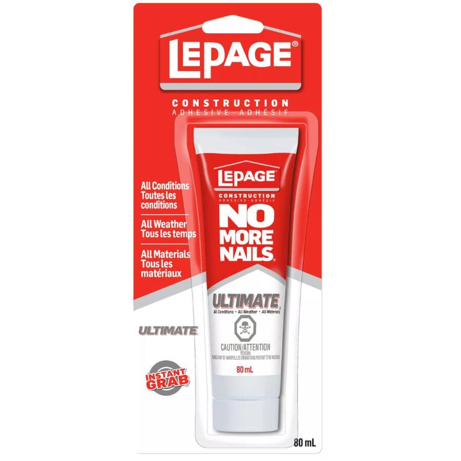 Ultimate Construction Adhesive - Crystal Clear, 80 ml
