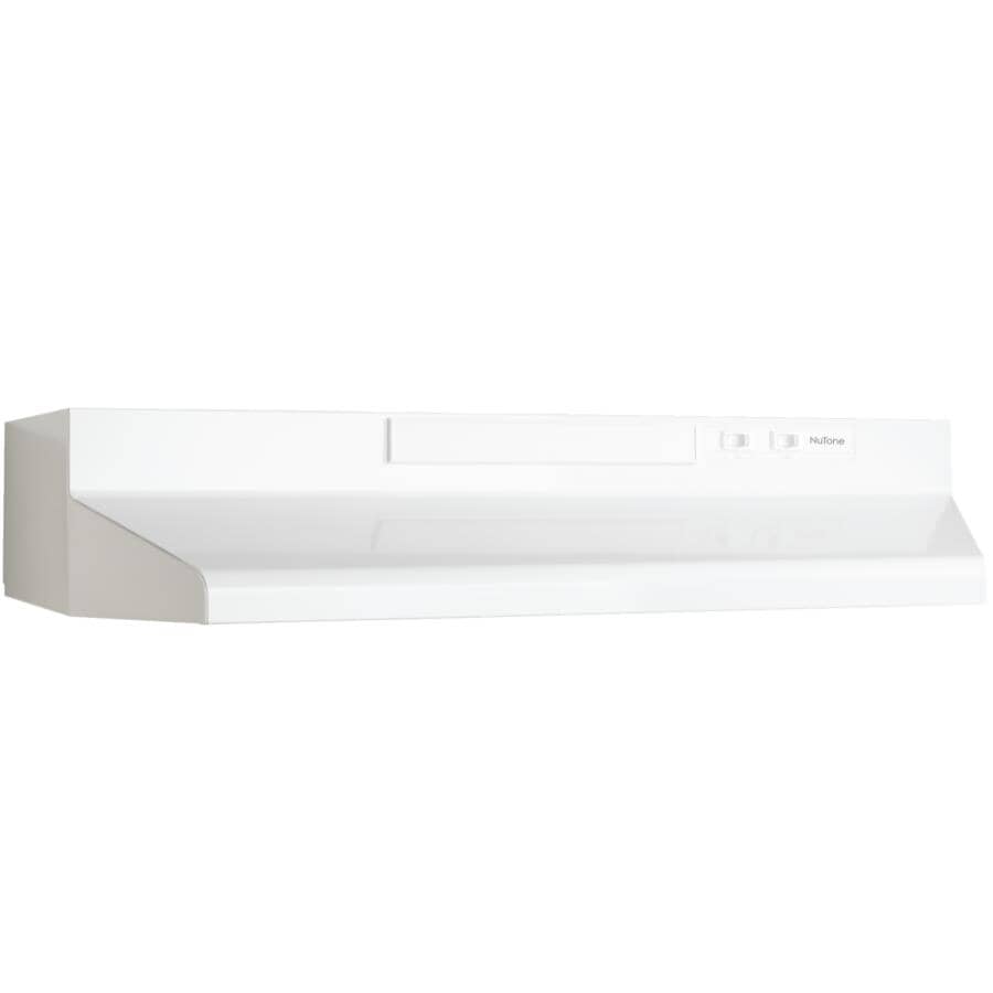 30" 210 Max CFM White Range Hood