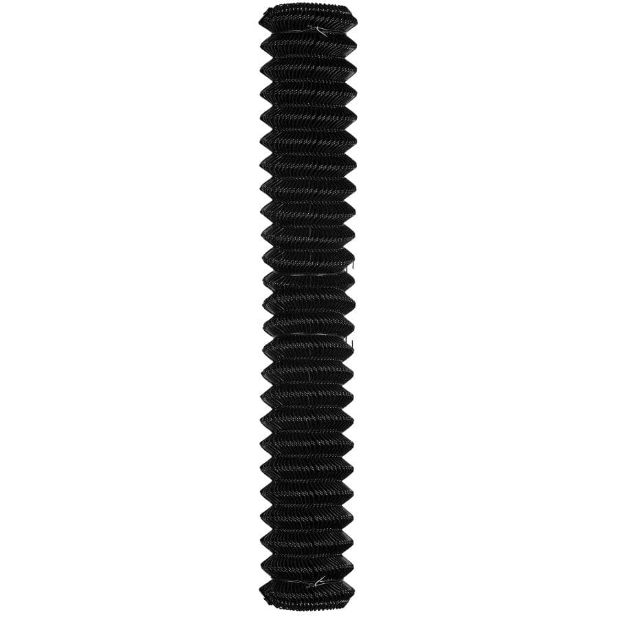 5' x 50' Black Vinyl Link Fence - with 1.5" Squares, 11 Gauge