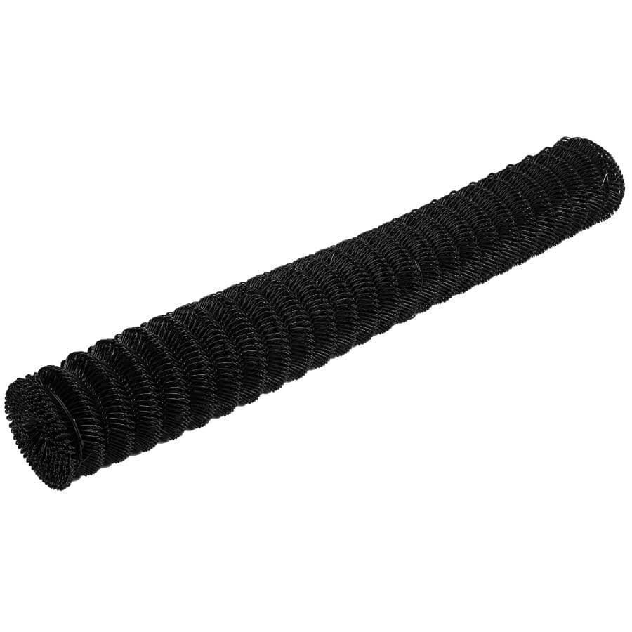 5' x 50' Black Vinyl Link Fence - with 1.5" Squares, 11 Gauge