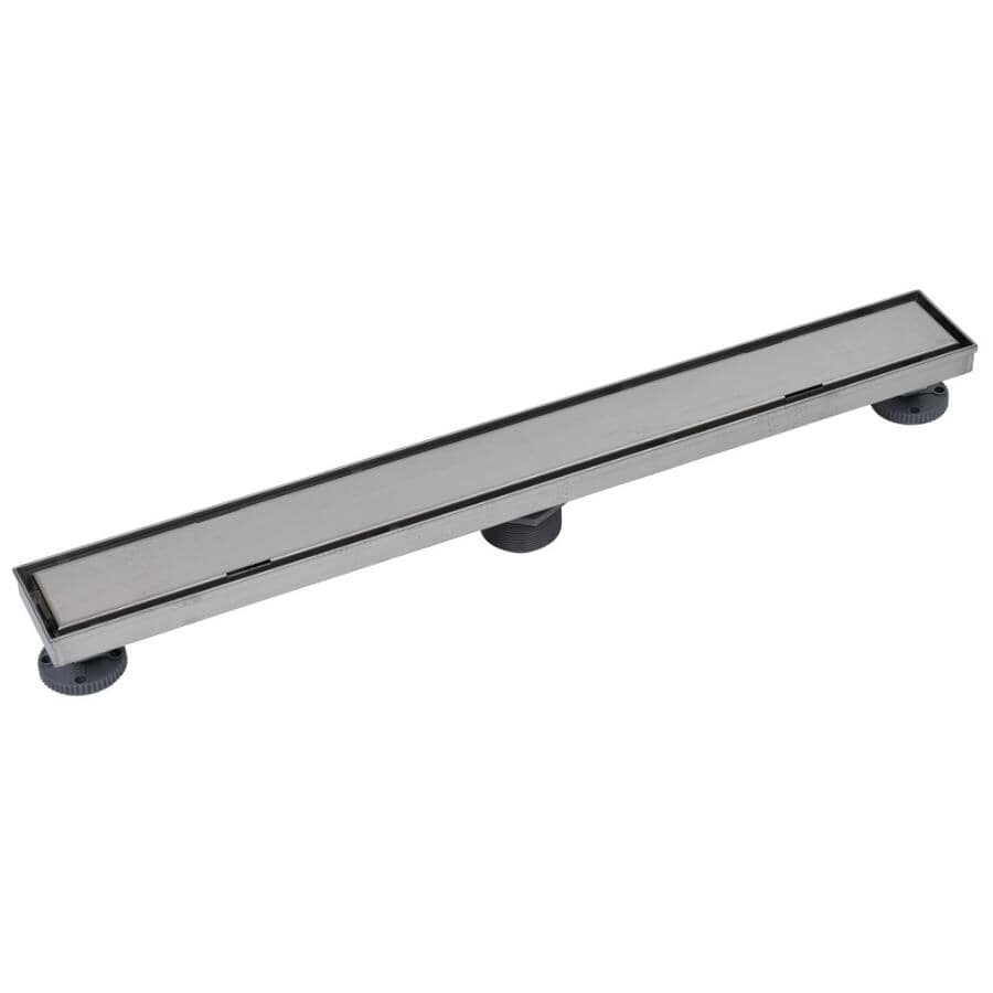 Designline 28" Stainless Steel Linear Shower Drain Tile-in Grate