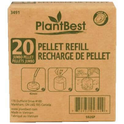 Coconut Fiber Grow Pellets - 20 Pack