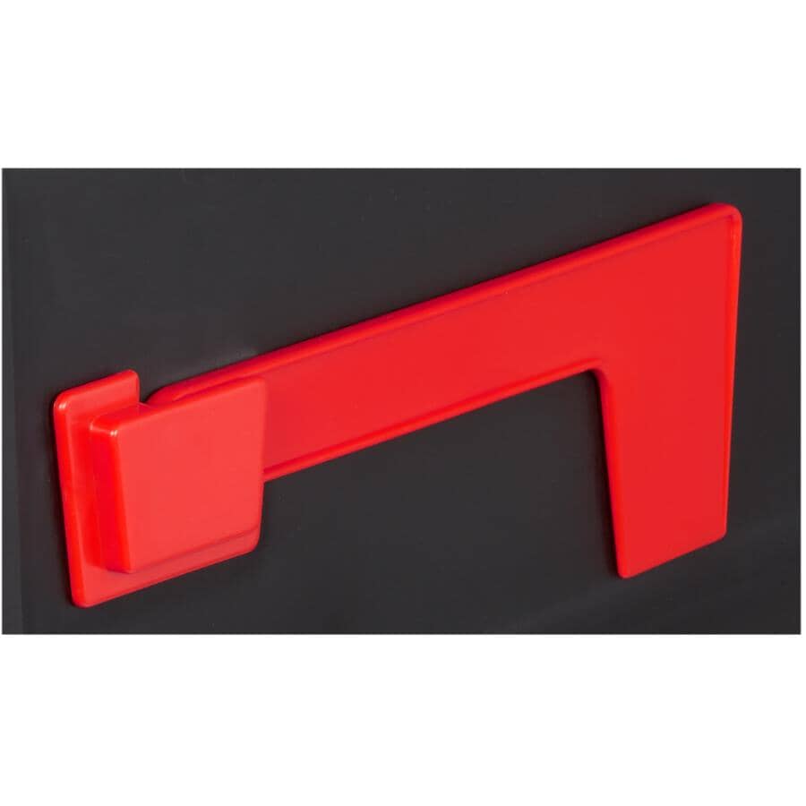 Black Plastic Rural Mailbox