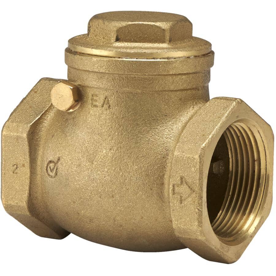 1-1/4" Swing Check Valve - Brass