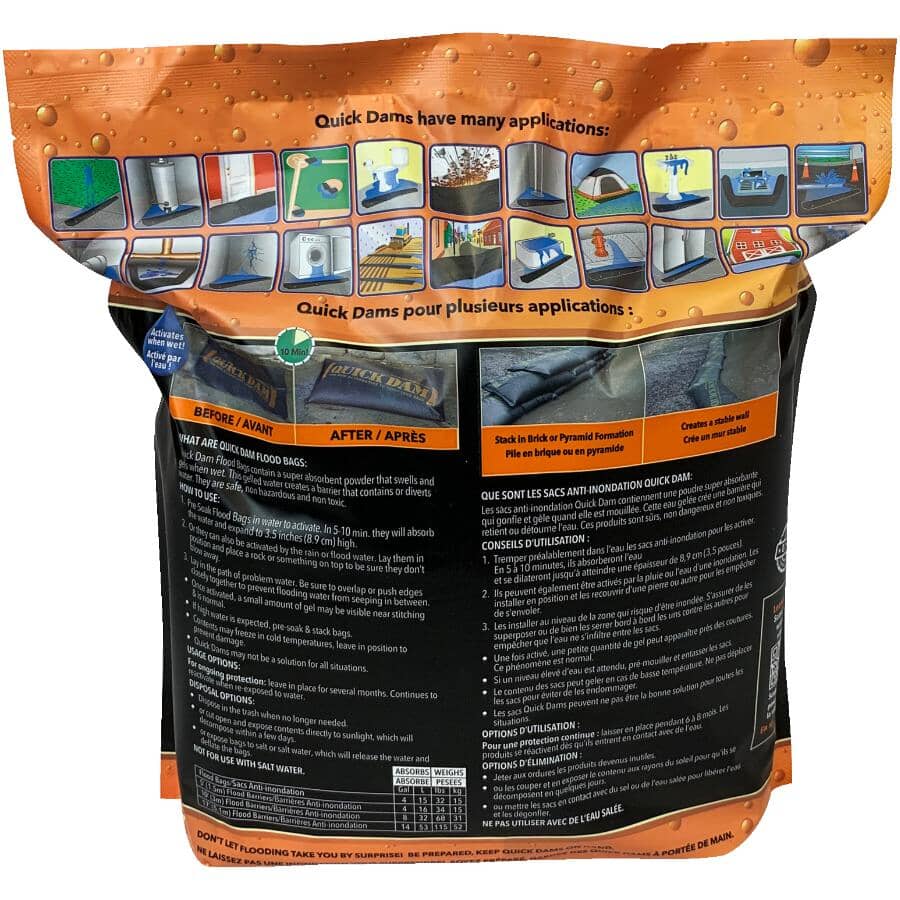 6 Pack 12" x 24" Flood Barriers Bags