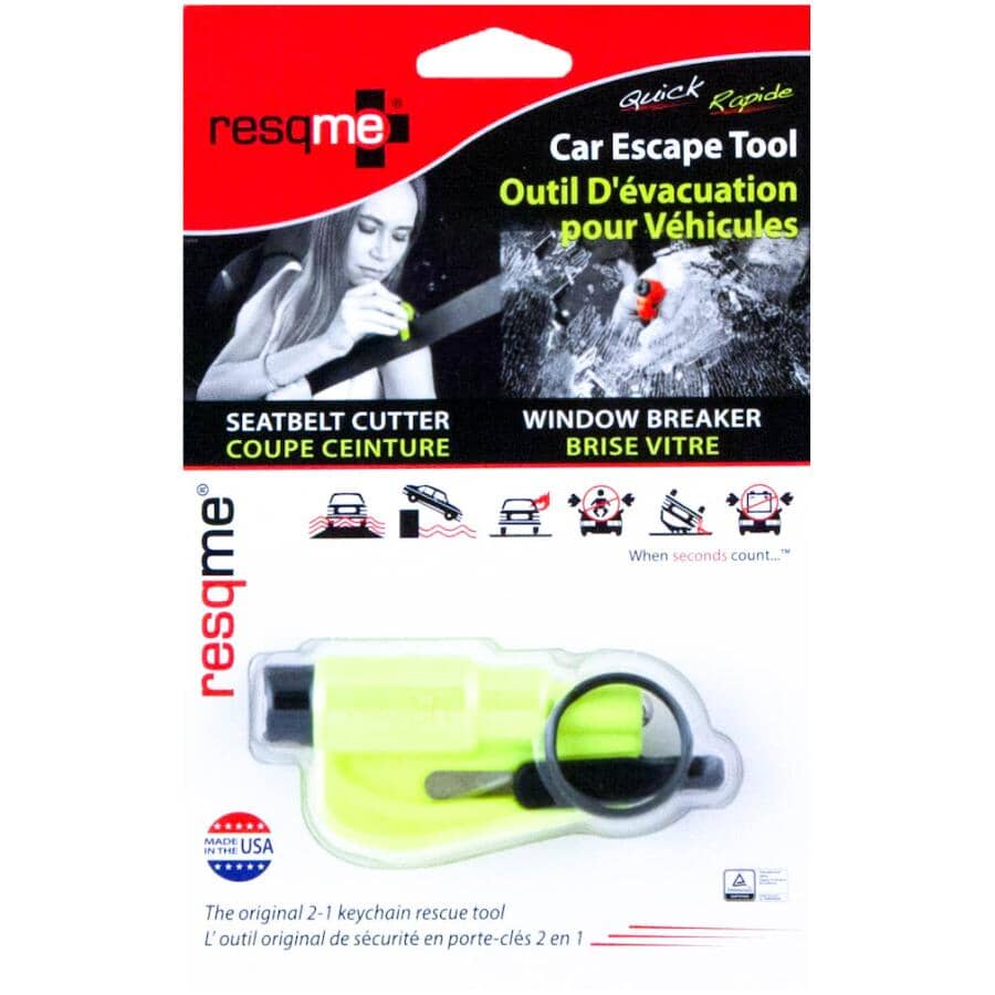 2-In-1 Original Keychain Car Escape Tool - Neon