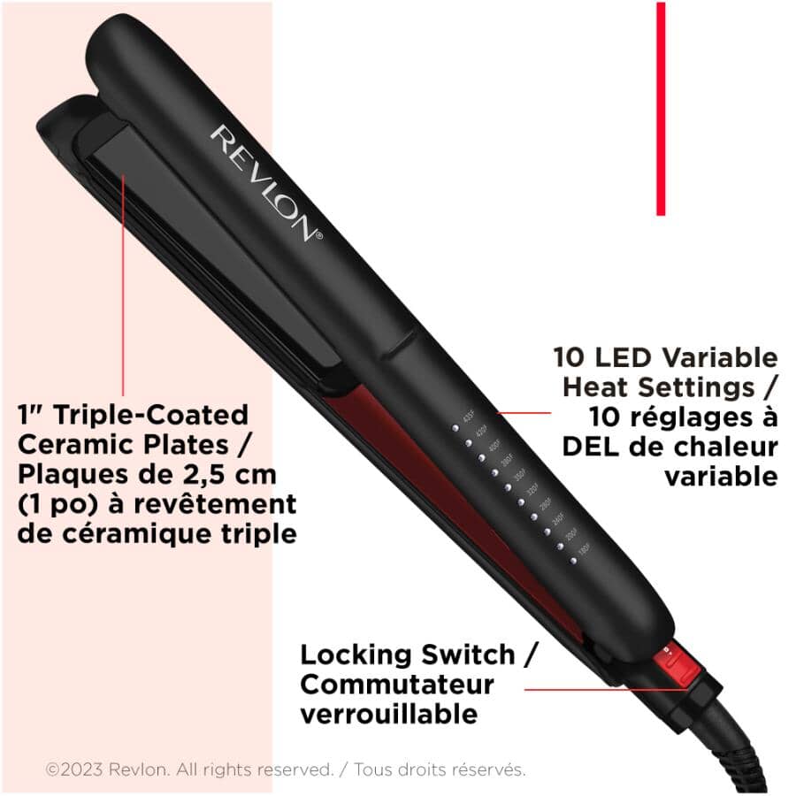 SmoothStay 1" Coconut Oil-Infused Straightener