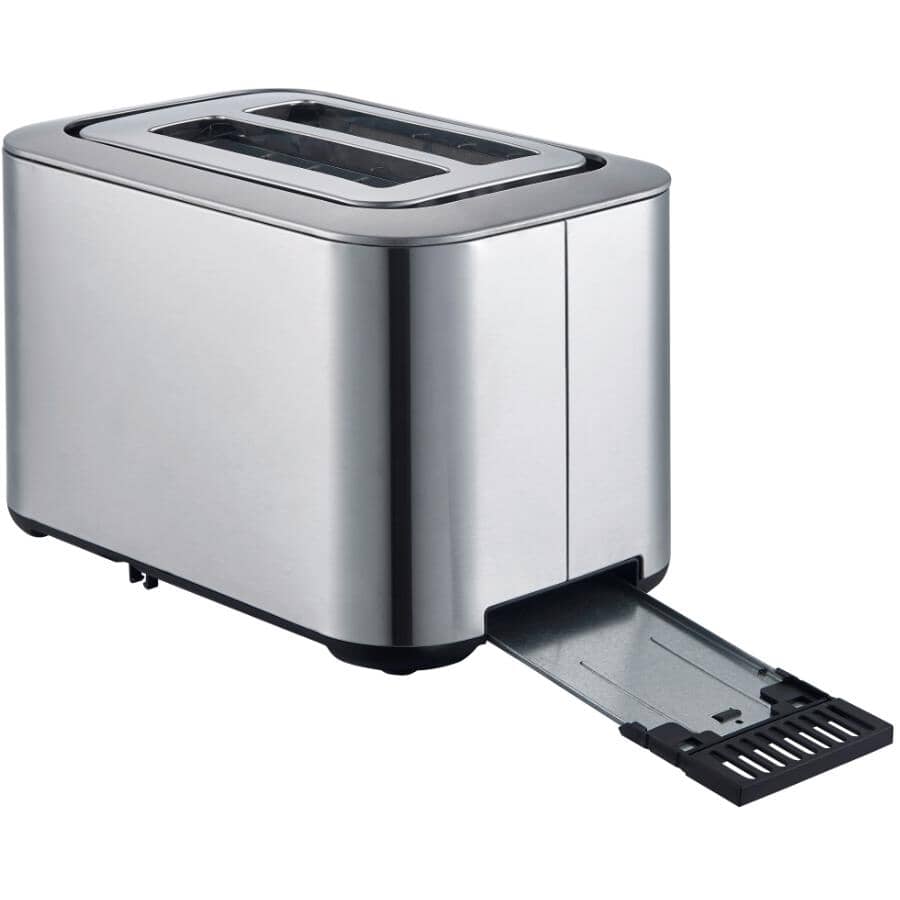 2 Slice Digital Countdown Stainless Steel Toaster - with Extra Wide Slots